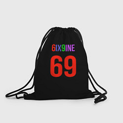 Рюкзак-мешок 6ix9ine logo, цвет: 3D-принт