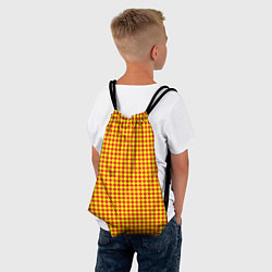 Рюкзак-мешок Паттерн красных квадратов, цвет: 3D-принт — фото 2