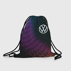 Рюкзак-мешок Volkswagen neon hexagon, цвет: 3D-принт