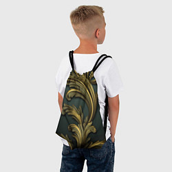 Рюкзак-мешок Золотые старые темные узоры, цвет: 3D-принт — фото 2
