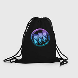 Рюкзак-мешок Buick logo neon, цвет: 3D-принт