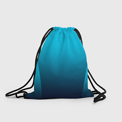 Рюкзак-мешок Яркий голубой с синим градиент комбинированный кро, цвет: 3D-принт