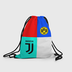 Рюкзак-мешок Juventus x Borussia, цвет: 3D-принт