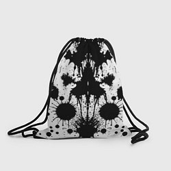 Рюкзак-мешок Psychedelic Rorschach test - ai art, цвет: 3D-принт