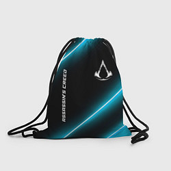 Рюкзак-мешок Assassins Creed неоновые лампы, цвет: 3D-принт