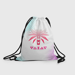 Рюкзак-мешок Ведьмак лого пинк, цвет: 3D-принт