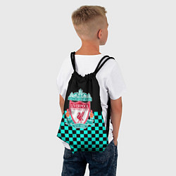 Рюкзак-мешок Liverpool fc sport клетка, цвет: 3D-принт — фото 2