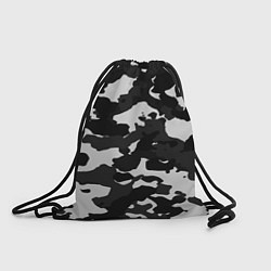 Рюкзак-мешок Камуфляж серый, цвет: 3D-принт