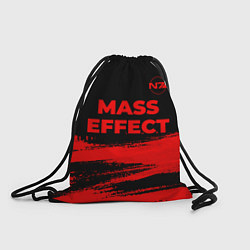 Рюкзак-мешок Mass Effect - red gradient посередине, цвет: 3D-принт