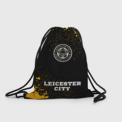 Рюкзак-мешок Leicester City - gold gradient по-центру, цвет: 3D-принт