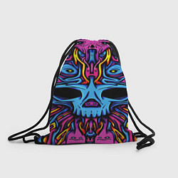 Рюкзак-мешок Skull tatoo steel, цвет: 3D-принт