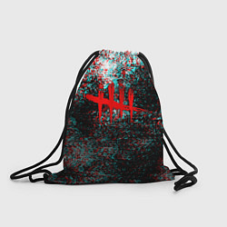 Рюкзак-мешок Dead by daylight краски глитч, цвет: 3D-принт