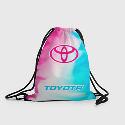 Рюкзак-мешок Toyota neon gradient style по-центру, цвет: 3D-принт