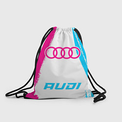 Рюкзак-мешок Audi neon gradient style по-центру, цвет: 3D-принт