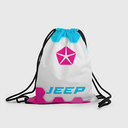 Рюкзак-мешок Jeep neon gradient style по-центру, цвет: 3D-принт