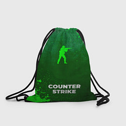 Мешок для обуви Counter Strike - green gradient по-центру