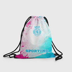 Мешок для обуви Sporting neon gradient style по-центру