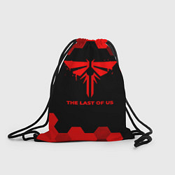 Рюкзак-мешок The Last Of Us - red gradient, цвет: 3D-принт