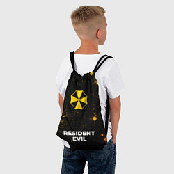 Рюкзак-мешок Resident Evil - gold gradient по-центру, цвет: 3D-принт — фото 2