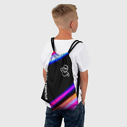 Рюкзак-мешок Stumble Guys speed game lights, цвет: 3D-принт — фото 2