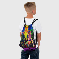 Рюкзак-мешок Dandadan: Момо и Кэн, цвет: 3D-принт — фото 2