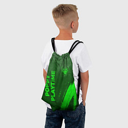 Рюкзак-мешок Poppy Playtime - green gradient вертикально, цвет: 3D-принт — фото 2