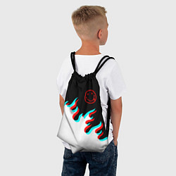 Рюкзак-мешок Нирвана глитч огонь, цвет: 3D-принт — фото 2