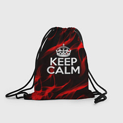 Мешок для обуви Keep calm flame red