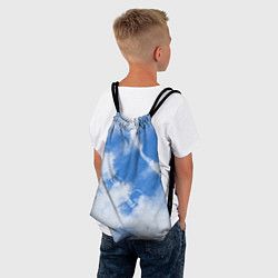 Рюкзак-мешок Синий тай дай, цвет: 3D-принт — фото 2
