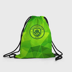 Рюкзак-мешок Manchester City green poly, цвет: 3D-принт