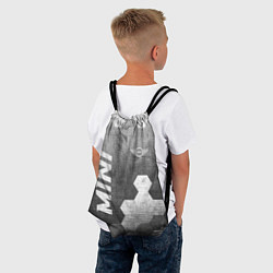 Рюкзак-мешок Mini - grey gradient вертикально, цвет: 3D-принт — фото 2
