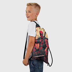 Рюкзак-мешок Дэдпул самурай, цвет: 3D-принт — фото 2