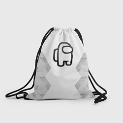 Рюкзак-мешок Among Us white poly, цвет: 3D-принт