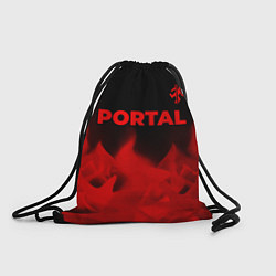 Рюкзак-мешок Portal - red gradient посередине, цвет: 3D-принт