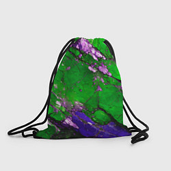 Мешок для обуви A purple mineral in a green stone