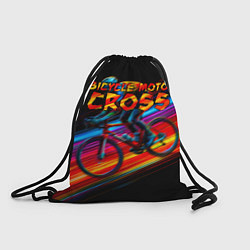 Рюкзак-мешок Bicycle moto cross, цвет: 3D-принт