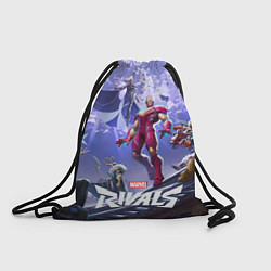 Рюкзак-мешок Герои Marvel rivals, цвет: 3D-принт