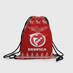 Рюкзак-мешок Новогодний Benfica с оленями, цвет: 3D-принт