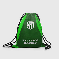 Рюкзак-мешок Atletico Madrid - green gradient по-центру, цвет: 3D-принт