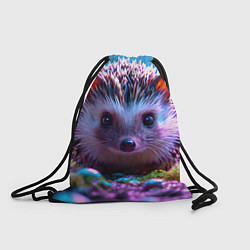 Рюкзак-мешок Ёжики в сказаочном лесу, цвет: 3D-принт