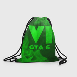 Рюкзак-мешок GTA 6 - green gradient, цвет: 3D-принт