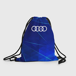 Рюкзак-мешок Audi blue poly, цвет: 3D-принт