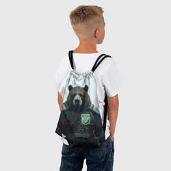 Рюкзак-мешок Русский медведь хозяин Тайги, цвет: 3D-принт — фото 2