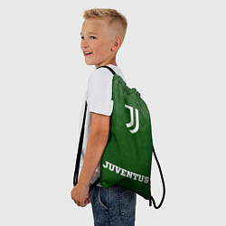 Рюкзак-мешок Juventus - green gradient по-центру, цвет: 3D-принт — фото 2