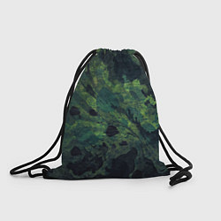 Рюкзак-мешок Абстракция - green camouflage background, цвет: 3D-принт