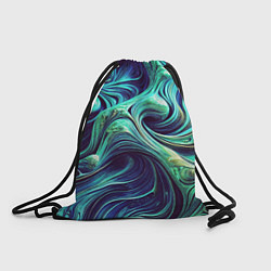 Мешок для обуви Мерцающие зеленый потеки краски