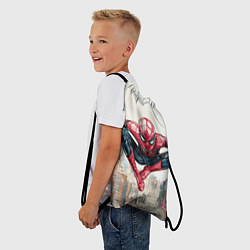 Рюкзак-мешок Человек паук паркур, цвет: 3D-принт — фото 2