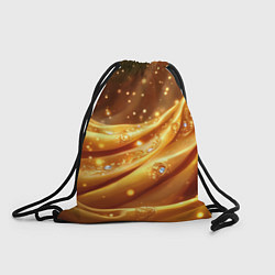 Мешок для обуви Золотая ткань с блестками