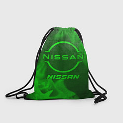 Рюкзак-мешок Nissan - green gradient, цвет: 3D-принт