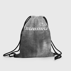 Рюкзак-мешок Subaru - grey gradient посередине, цвет: 3D-принт